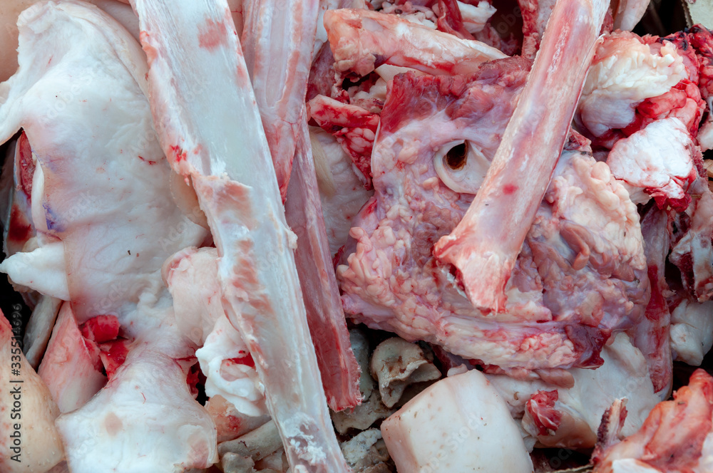 Waste from the meat trade Waste from the meat trade