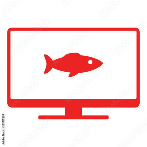 Fisch und Monitor