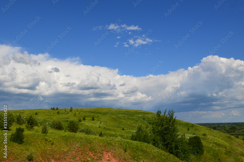 summer day landscape in Russia