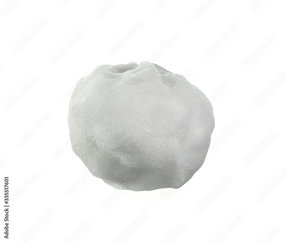 White Snowball isolated on white background. White Snowball isolated on white background.