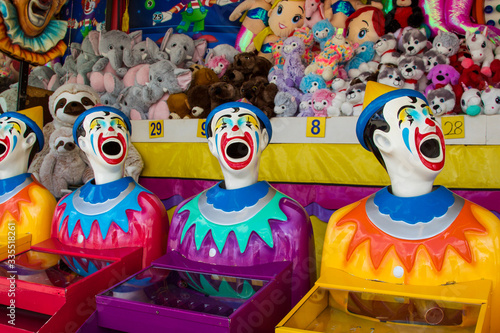 Clown game at the carnival