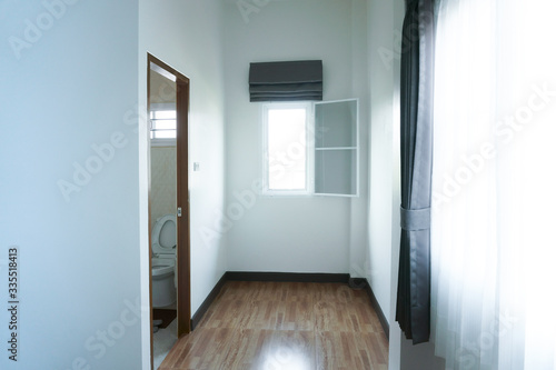 Apartment corridor and toilet modern design interior home background concept