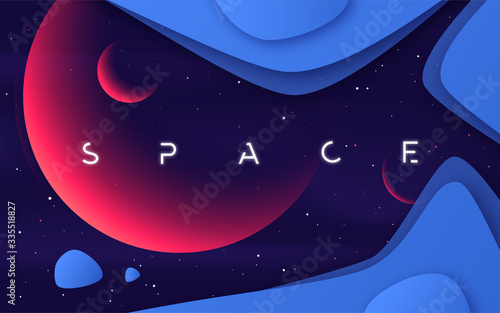 Vector background on the theme of outer space