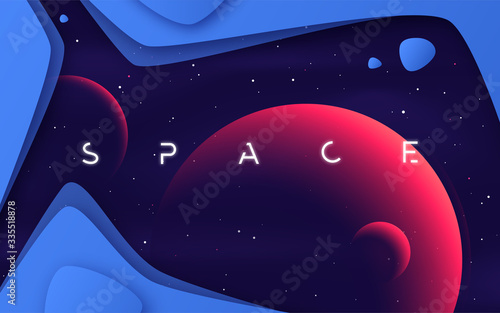 Vector background on the theme of outer space