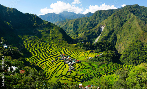 Foto rice field terraces at  batad ,in Philippines