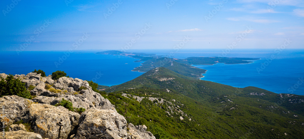 view from the mountain cres croatia
