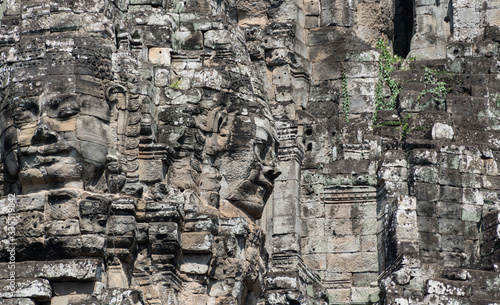 Bayon temple with it's face statues in Ankor Wat (Cambodia)