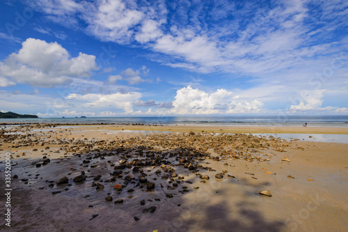 Sky beach sea island chang in Trad,Thailand