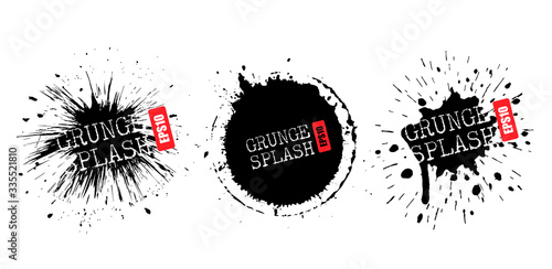 Bursting paint blot splash