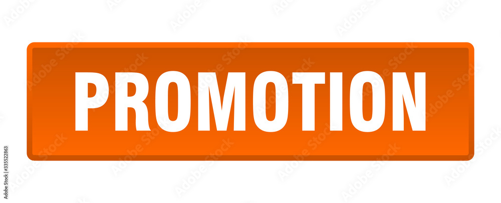 promotion button. promotion square orange push button promotion button. promotion square orange push button