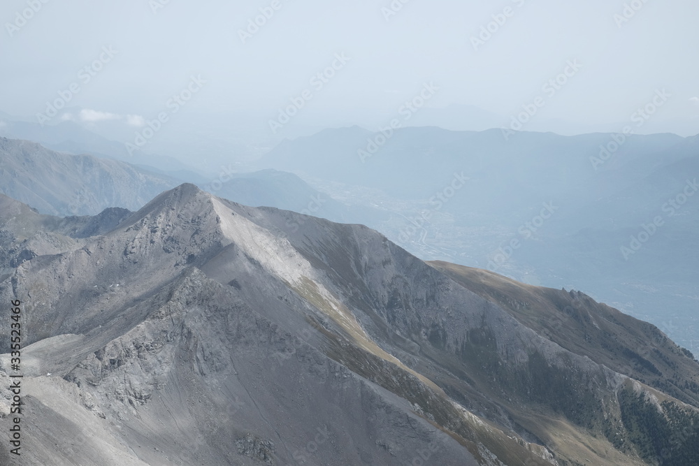 Fototapeta premium Trekking on the Rocciamelone