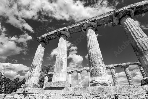 The Tavole Palatine (Palatine Table) are the remains of Greek temple dedicated to the goddess Hera in Metapontum (Metapontion) Magna Graecia. Archaeological Park of Metaponto, Basilicata, Italy. photo