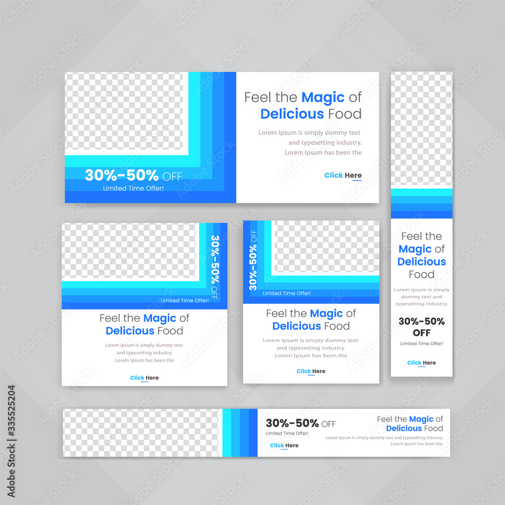 Obraz premium Web Banner Set Design. Business & corporate Concept Banner set Design.