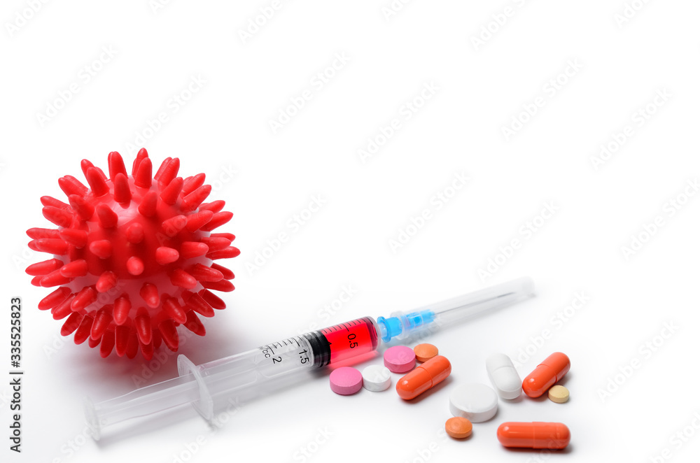 Injections and medications for treatment of diseases, flu and coronavirus epidemics. Vaccine for treatment coronavirus. Injections and medications for treatment of diseases, flu and coronavirus epidemics. Vaccine for treatment coronavirus.