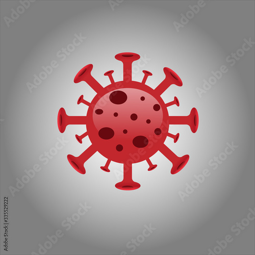 Covid-19 or Coronavirus is The official name from World Health organization WHO. Is the most dangerous virus for the world population and spread rapidly in 2020. logo on white background