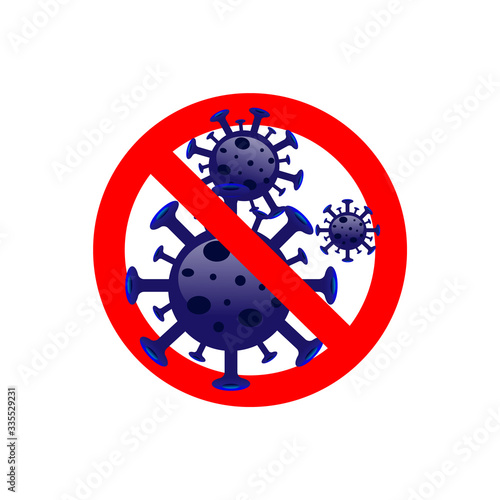 Covid-19 or Coronavirus is The official name from World Health organization WHO. Is the most dangerous virus for the world population and spread rapidly in 2020. logo on white background