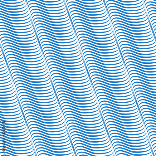 blue waves abstract background. textile or print pattern