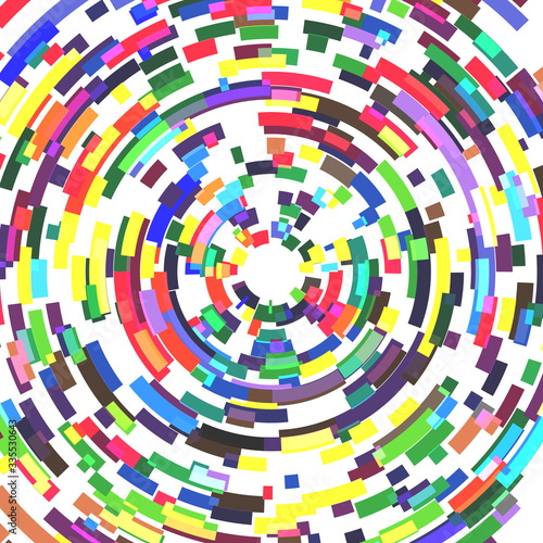 color circles background with lines as mosaic