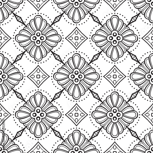 Seamless pattern. Vintage decorative elements