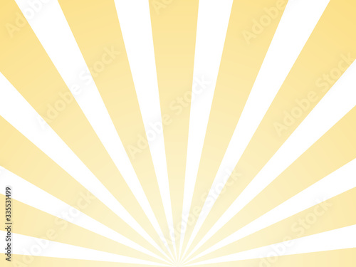 Sunlight abstract yellow background. Retro bright backdrop with sun rays vector illustration