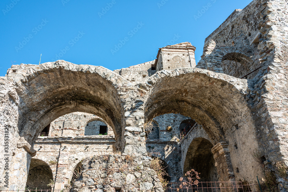 Medieval church ruins in Squillace, Calabria, Italy