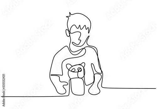 Continuous one line drawing...