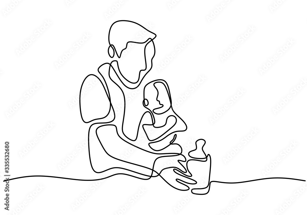 Father Caring His Baby Giving A Baby Milk When His Baby Is Crying Hug father-caring-his-baby-giving-a-baby-milk-when-his-baby-is-crying-hug