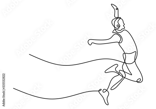 Continuous line drawing of ...