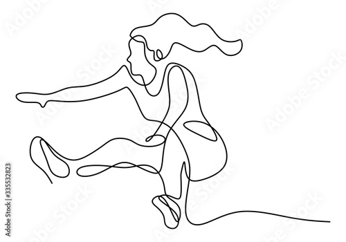 Continuous line drawing of ...