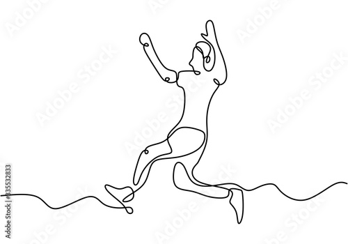 Continuous line drawing of ...