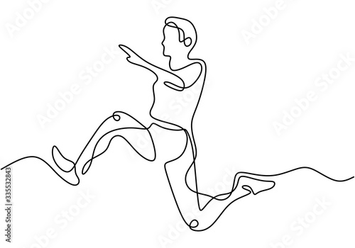 Continuous line drawing of ...
