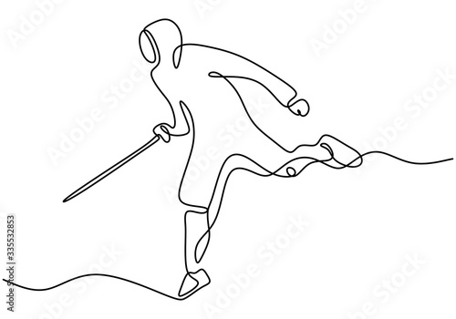 One single line drawing of ...