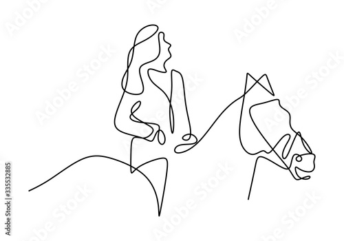 Continuous one line drawing...