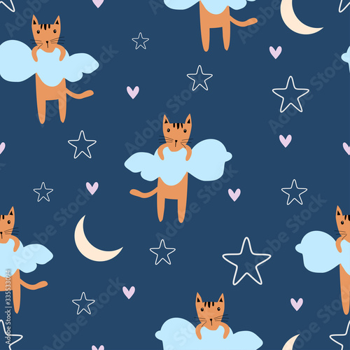 Seamless childish pattern w...