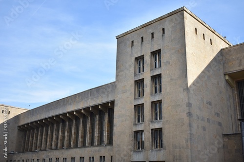 Old empty building at the abandoned Tempelhof airport in Berlin Germany photo