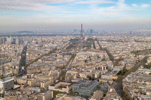 Aerial view from Tour Montparnasse at the city of Paris © Reiner