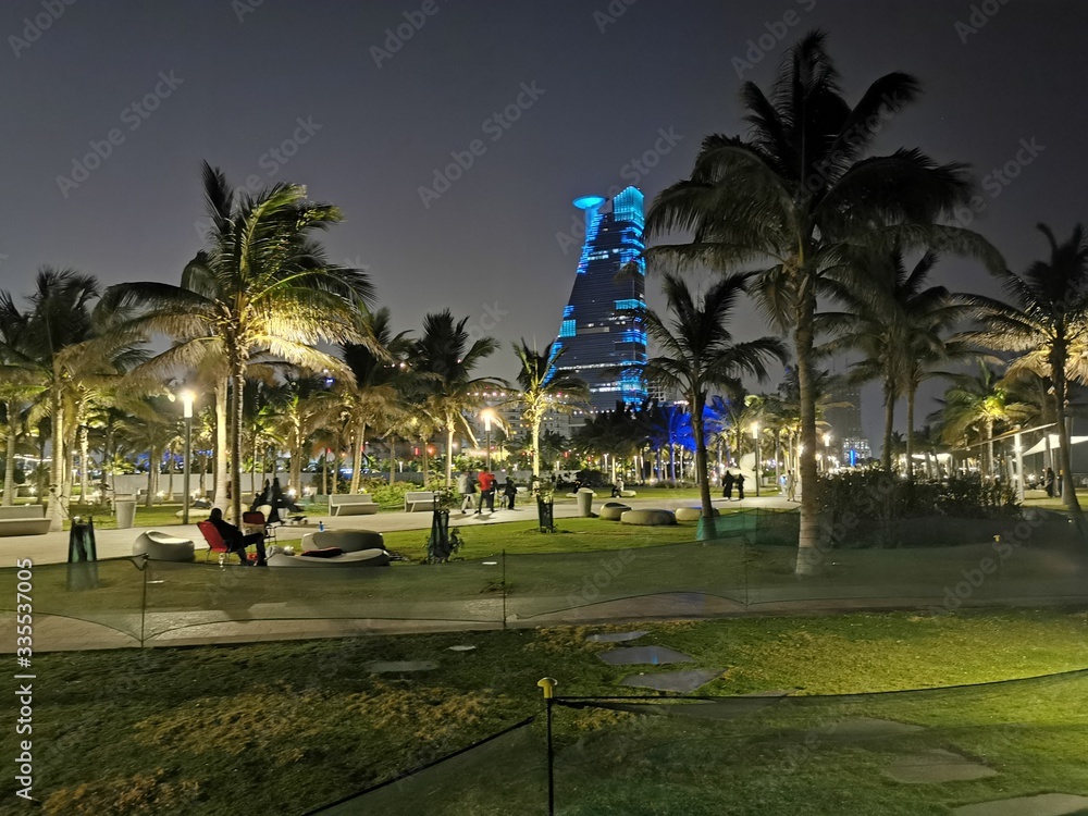 Obraz premium New Corniche Promenade in Jeddah Saudi-Arabien