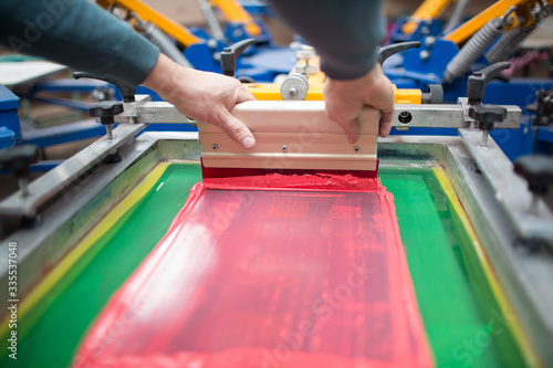 Obraz na plátně Silk screen printing