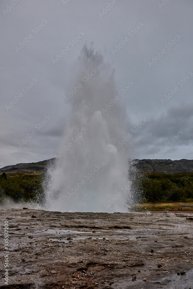 Iceland. Haukadalur - Valley of Geysers