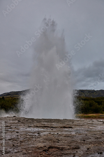 Iceland. Haukadalur - Valley of Geysers
