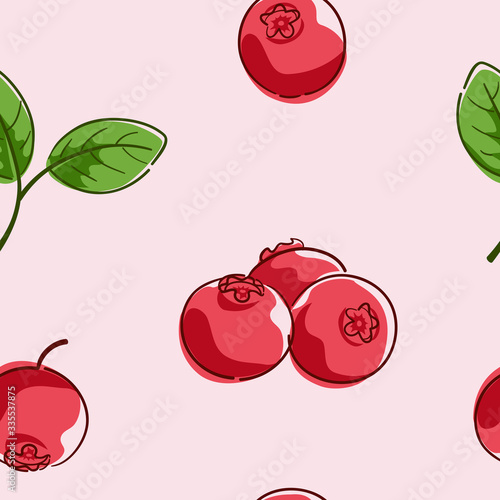 Seamless Cranberry Backgrou...