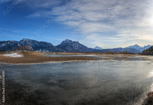 Forggensee im bayerischen Allgäu