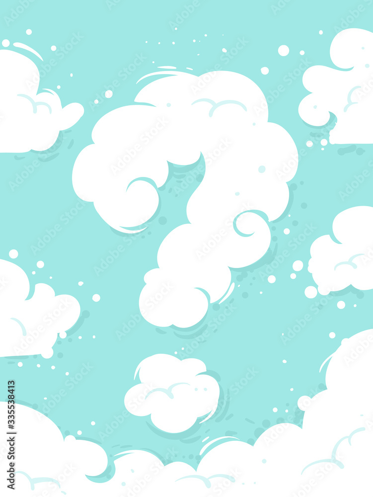 Clouds Question Mark Illustration