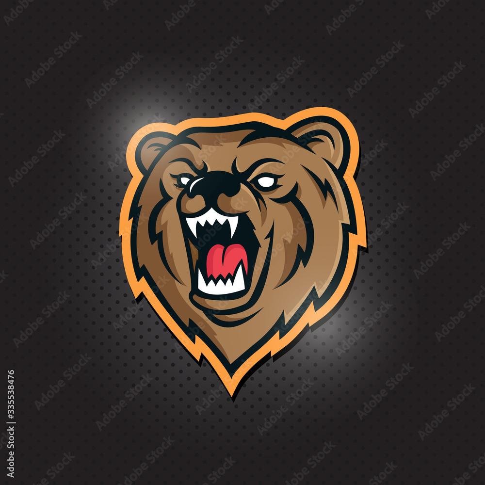 Modern professional bear logo for a sport team Modern professional bear logo for a sport team
