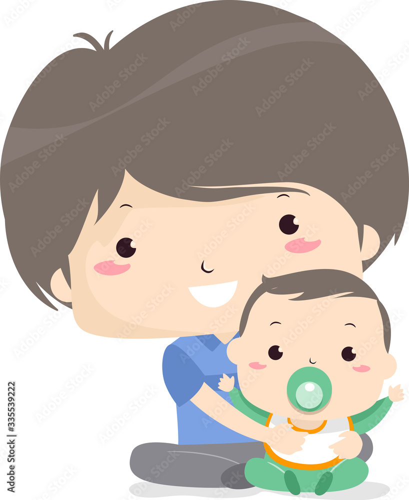Kid Boy Adjective Young Illustration Kid Boy Adjective Young Illustration