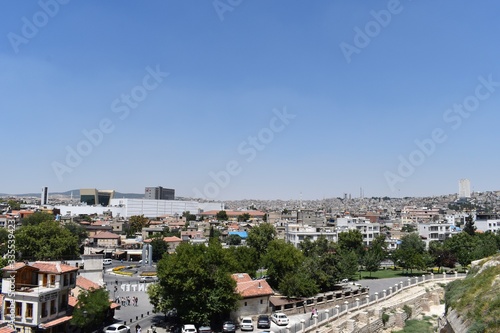 Gaziantep / Turkey - 31 July 2019 : View of city center from high ground