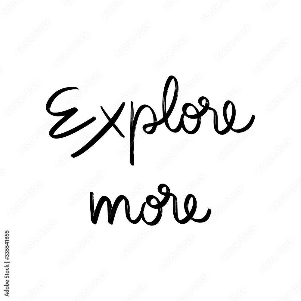 Explore more hand lettering on white background