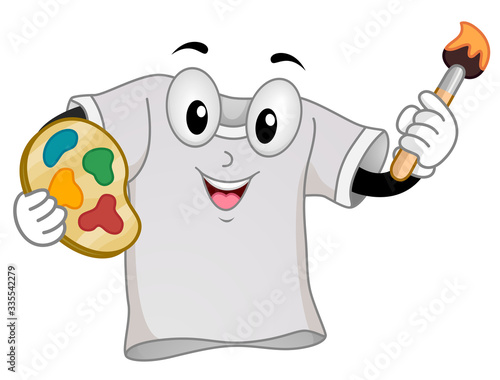Mascot Shirt Painting Illus...