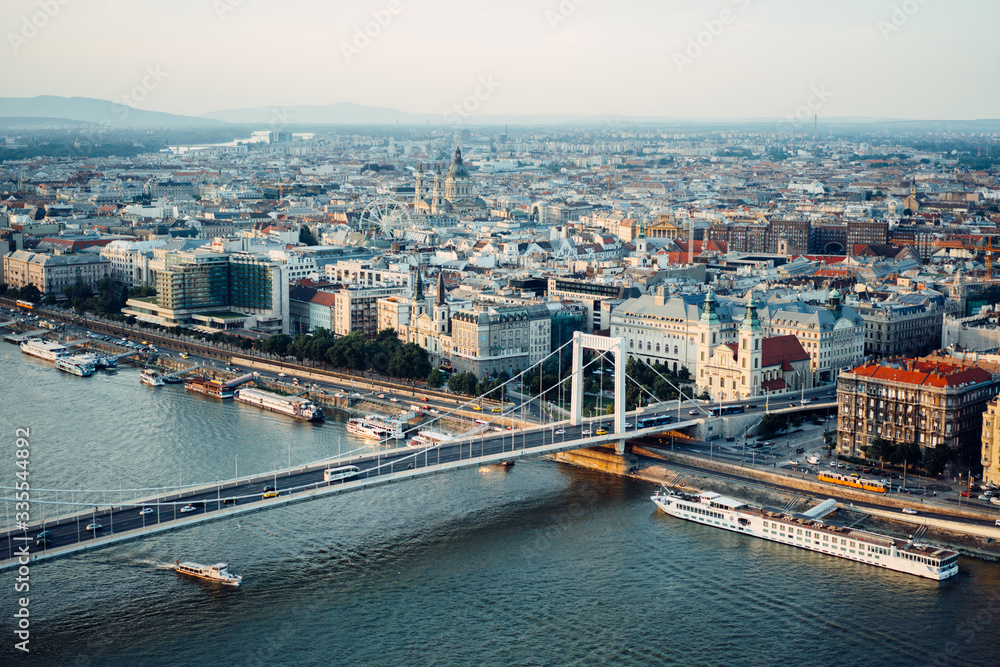 Fototapeta premium The roofs of the old city. Budapest. Hungary.