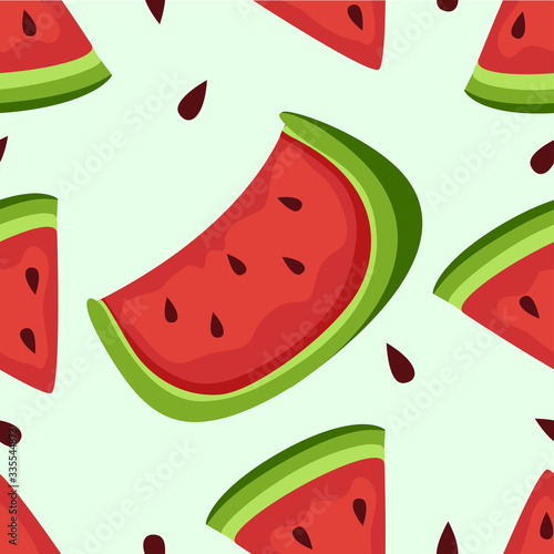 Seamless Watermelon Backgro...